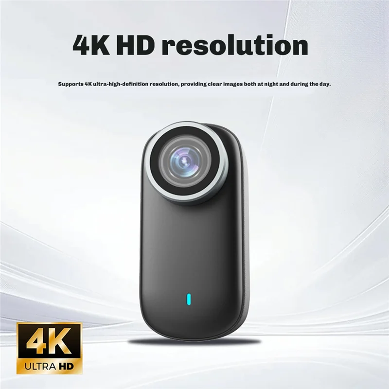 B24B Mini Wifi 4K كاميرا الإبهام الرياضة في الهواء الطلق مراقبة الحيوانات الأليفة عدسة واسعة الزاوية للدراجات النارية-خوذة لكلب القط #4