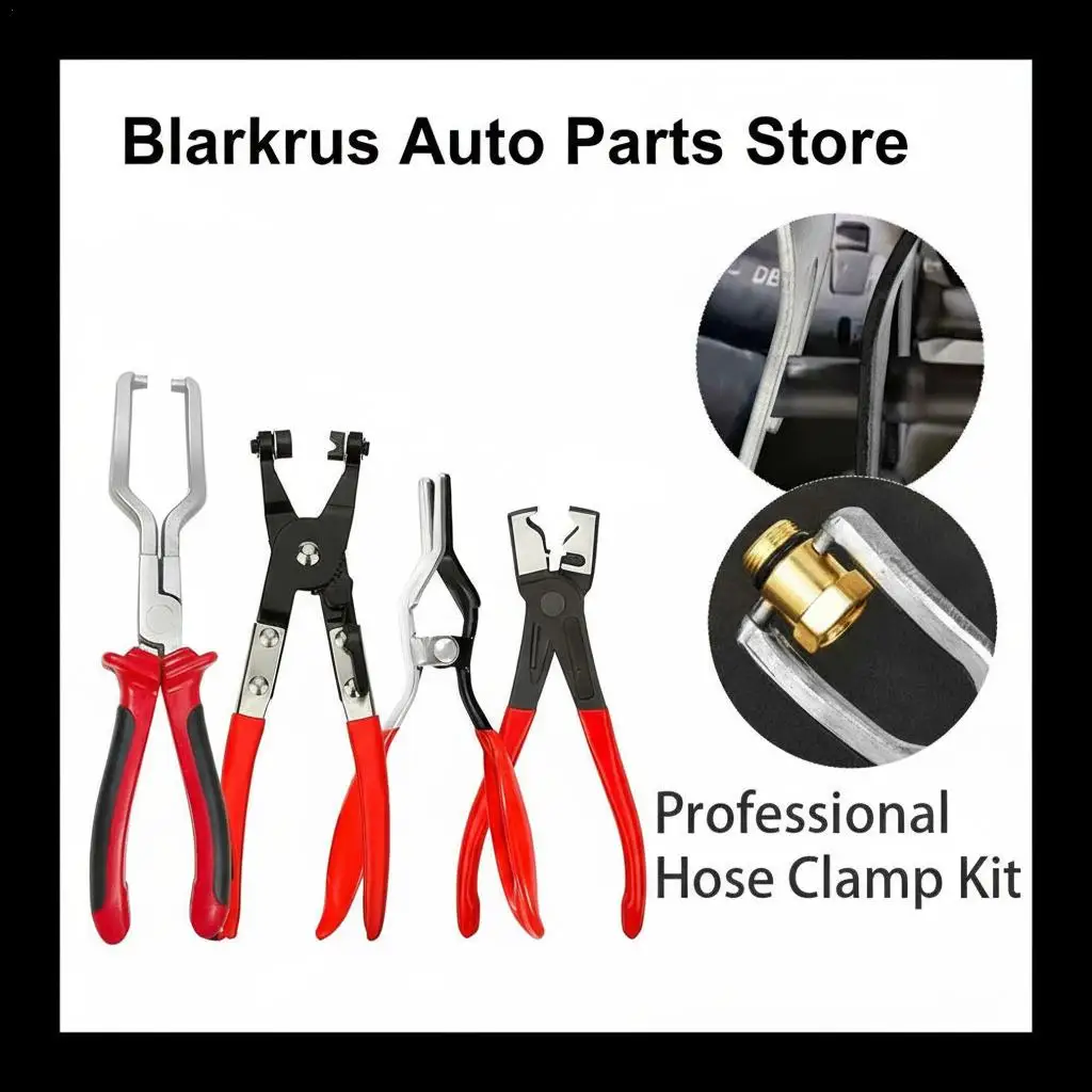 

Professional Wire Tool Kit & Hose Clamp - Includes Pliers Stripper Crimper for Auto Electrical Repair, Connector Removal Tools