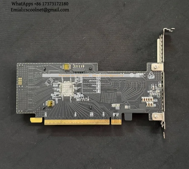 JS02 Non-removable Expansion Card PLX8749 with 4 SFF8654 Slots for U2 Hard Drives, Network Cards, and Graphics Cards