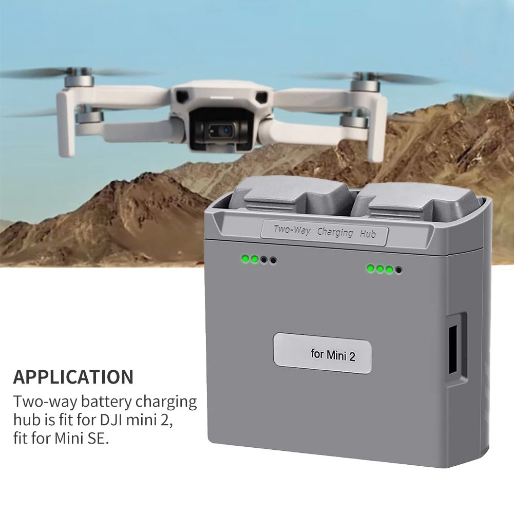 

Двусторонний зарядный хаб для DJI Mini 4K, Mini 2, Mini SE, Mini 2 SE: зарядное устройство, менеджер батарей, аксессуары для дронов с зарядным кабелем