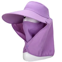 Summer Sun Hat Removable Neck Face Flap Farmer Uv Protection Cap Sunshade Duck Tongue Jungle Hat For Outdoor Fishing