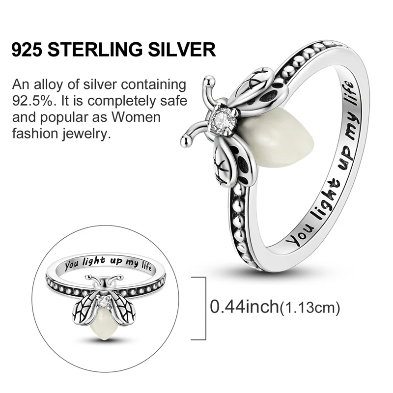 Original 925 Sterling Silver Sparkling Square Ring For Women Girls Jewelry Birthday Anniversary Gifts view 6
