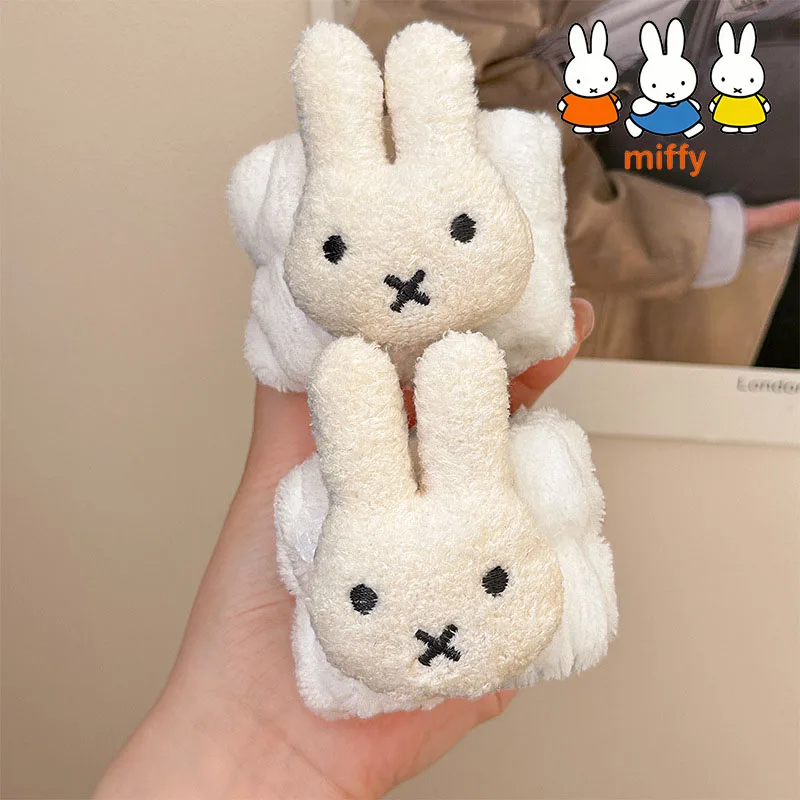 

Kawaii мультфильм Miffy ремешок на запястье милый аниме плюшевый эластичный ремешок для волос девушка мыть лицо предотвращает появление рукавов влажный инструмент