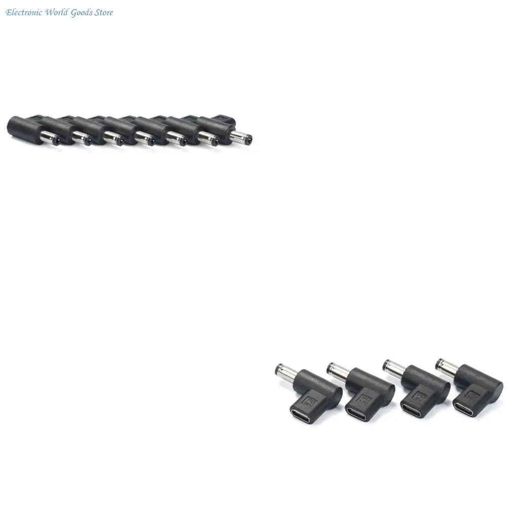 

A3PD USB C to DC5525/5521 Converter Type C to 5.5x2.1mm/5.5x2.5mm Charging Adapter Connector for Outdoor Testing and Travel