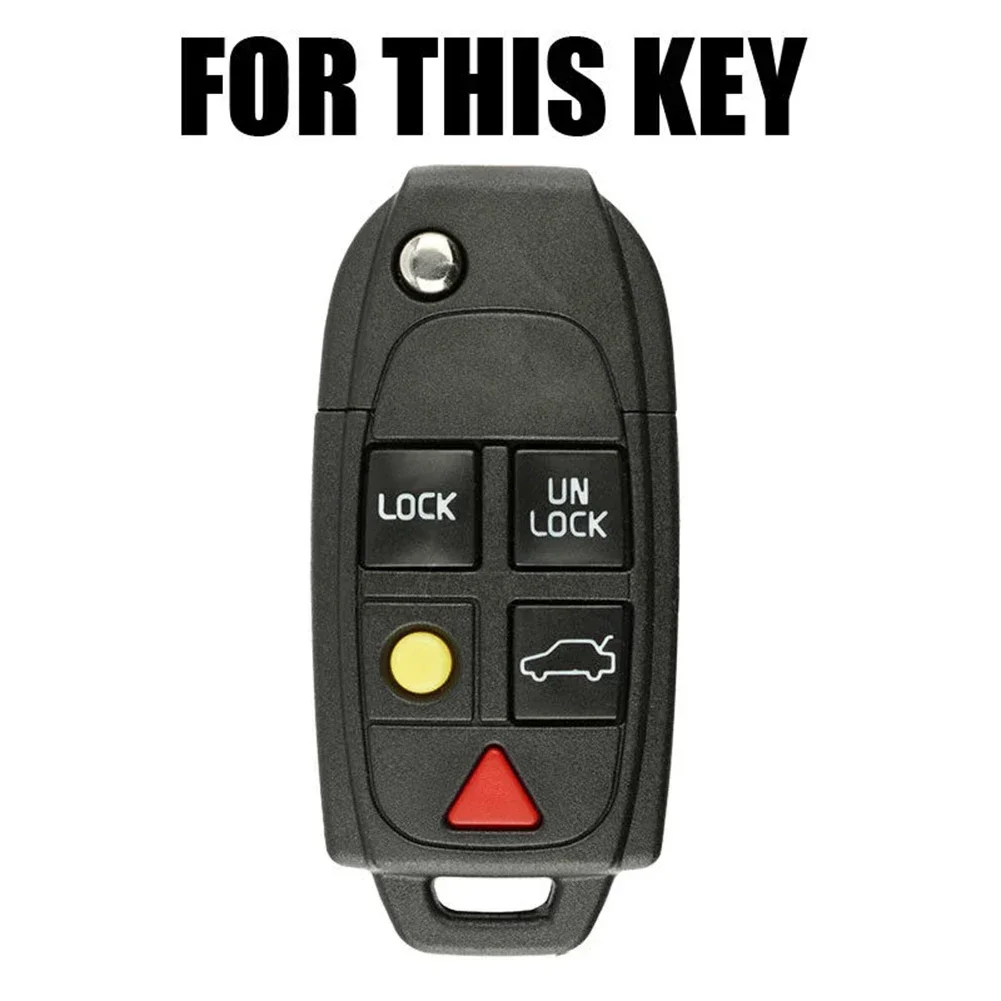 Key Fob Case Key Cover 1pcs Accessories Remote Replacement Silicone Vehicle For Volvo For XC90 S80 XC70 S60 V70