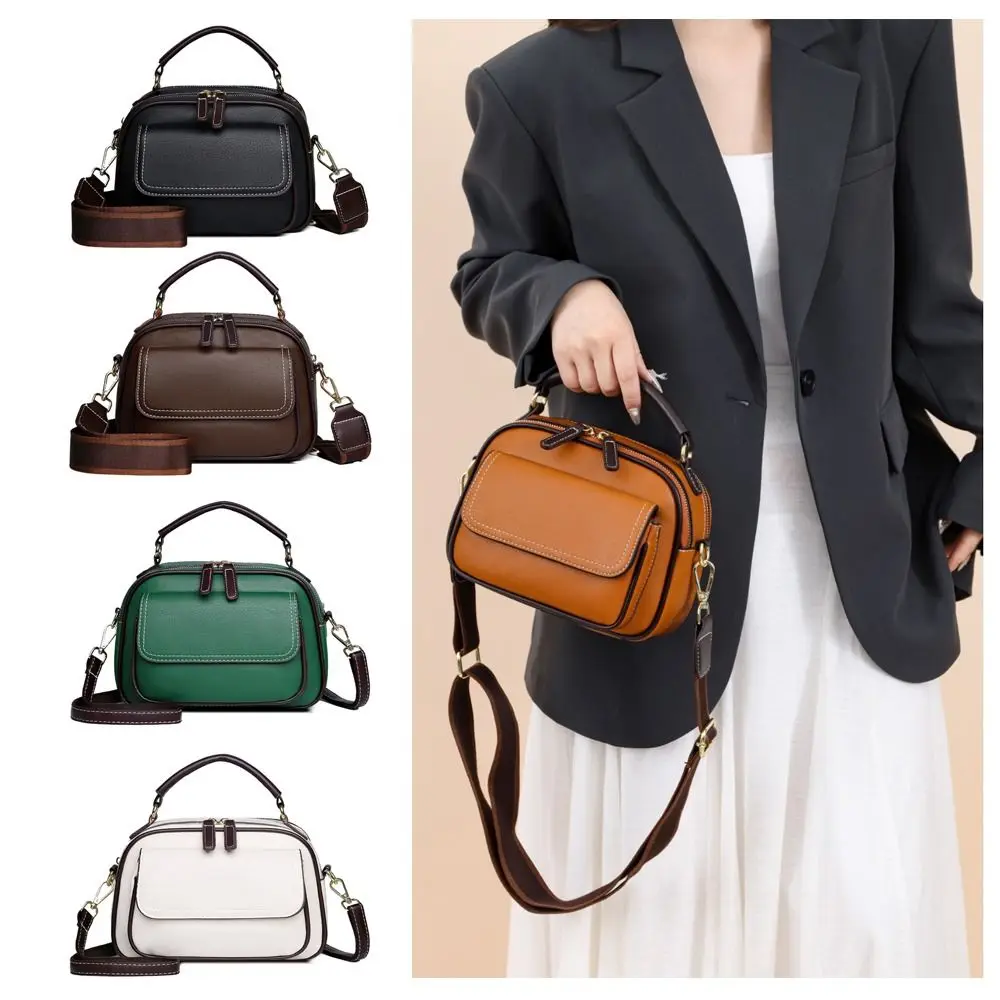 

High Quality Retro Women Shoulder Bag Luxury PU Leather Crossbody Bag Large Capacity Cosmetic Bag