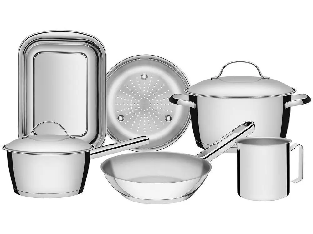 Tramontina Inox Cookware Set 6 Pieces Allegra