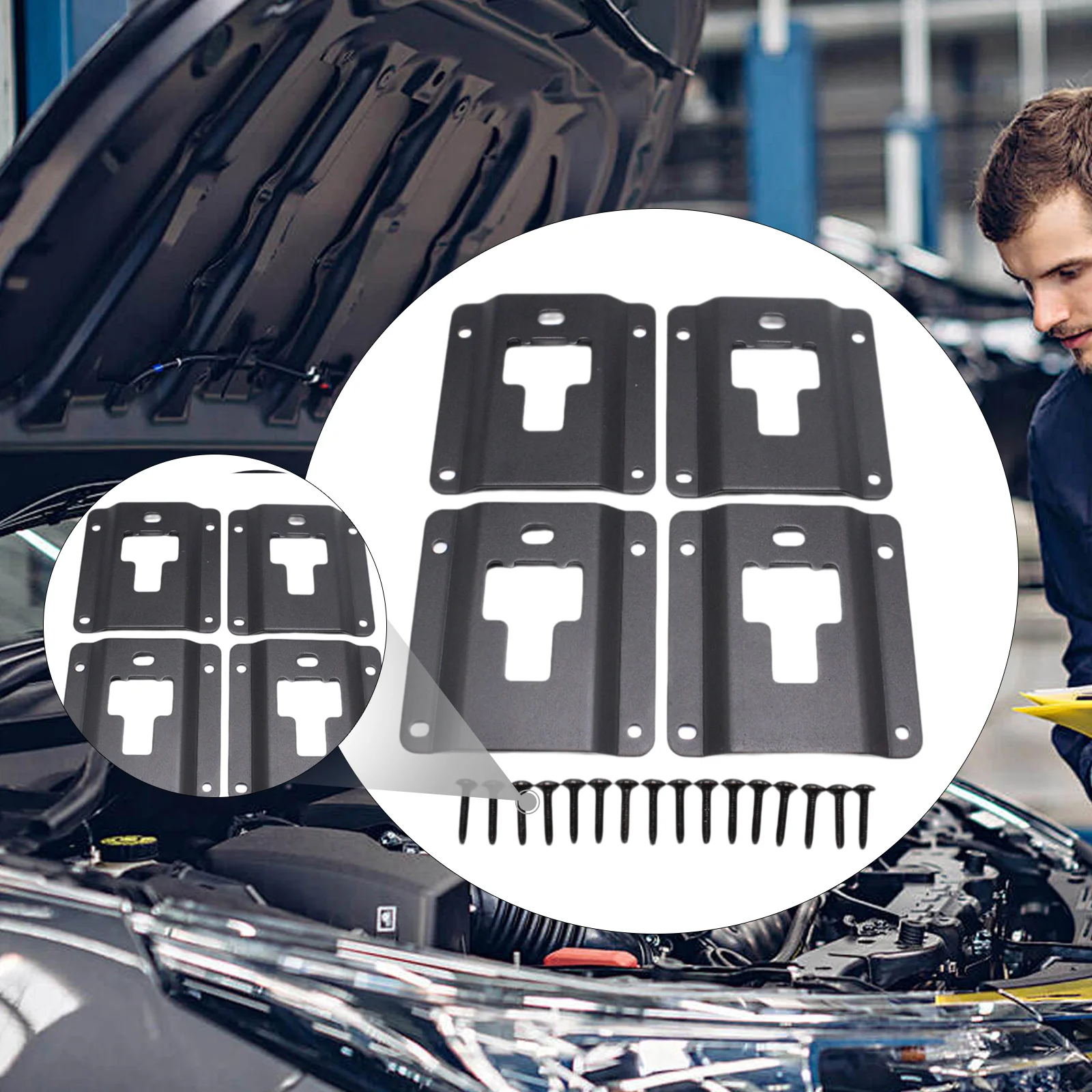 

Truck Bed Cargo Tie Down Brackets Repair for Ford F-150 Standard Cab