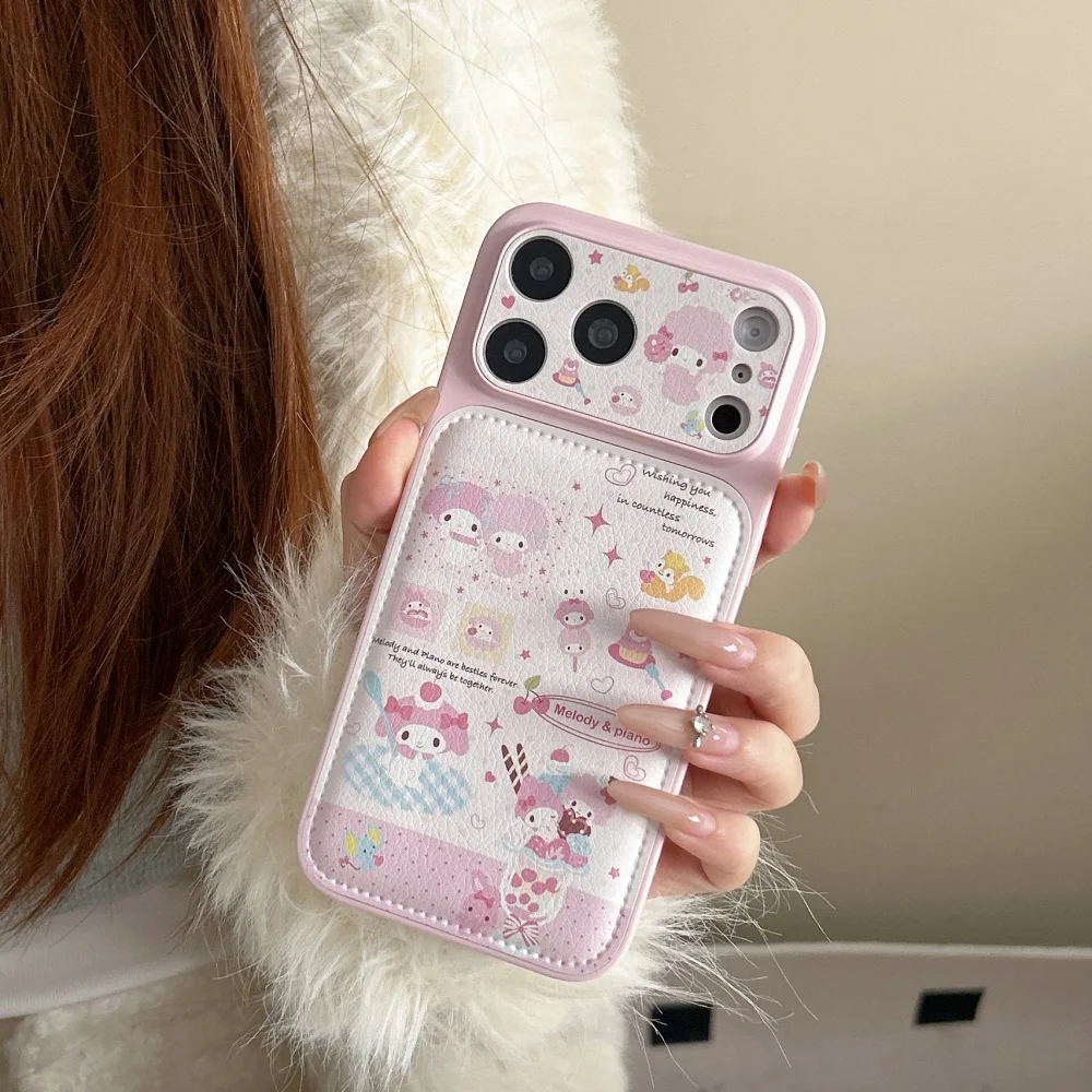 Cute Large Window Meiledi Hot Sale Phone Case for iPhone 17 Pro Max 16 Pro 15 14 Pro Max Pink Cover Shockproof Protective Cover