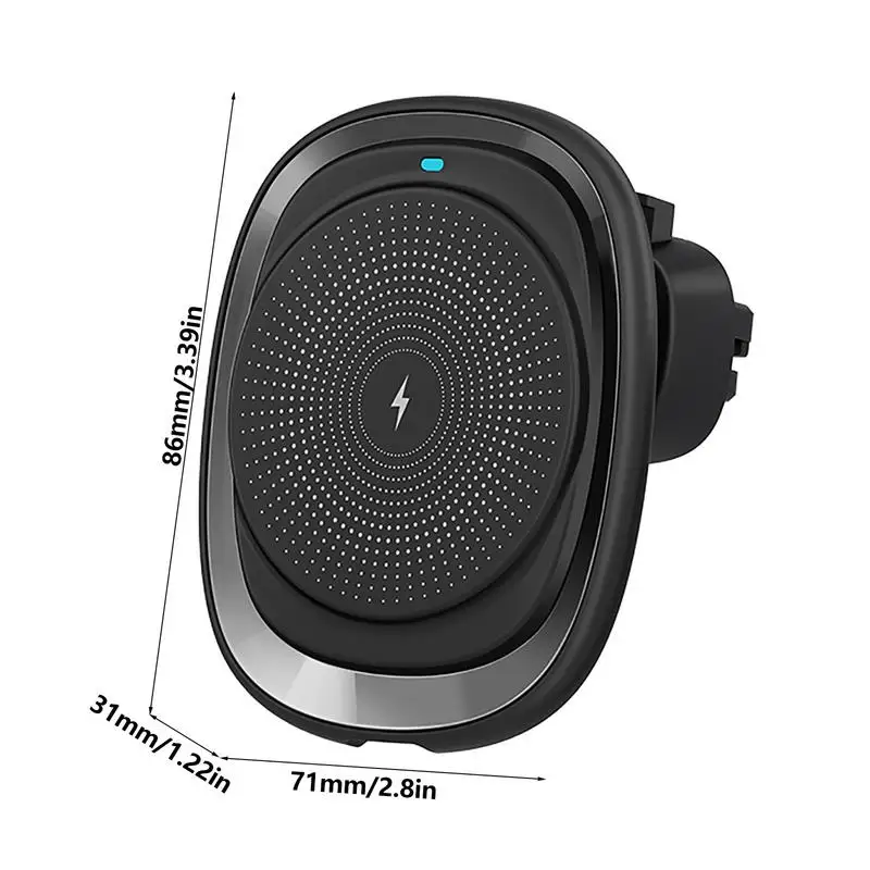 Wireless Car Charger Auto-Clamping Holder Wireless Car Mount Holder Type-C Fast Charging Auto Clamping Automobile Charger Phone