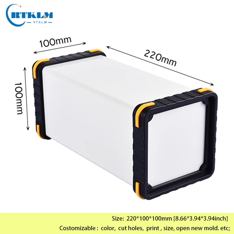 Aluminum Project Instrument Enclosure DIY Metal Electronic Housing Box Aluminum Junction Box Battery Case 220*100*100mm