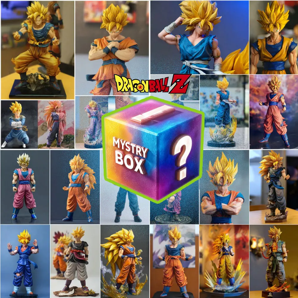 

Фигурка Dragon Ball Mistery Box Lucky Bag Goku Vegeta Super Saiyan, экшн-фигурка, коллекция моделей, игрушки для детей, слепая коробка