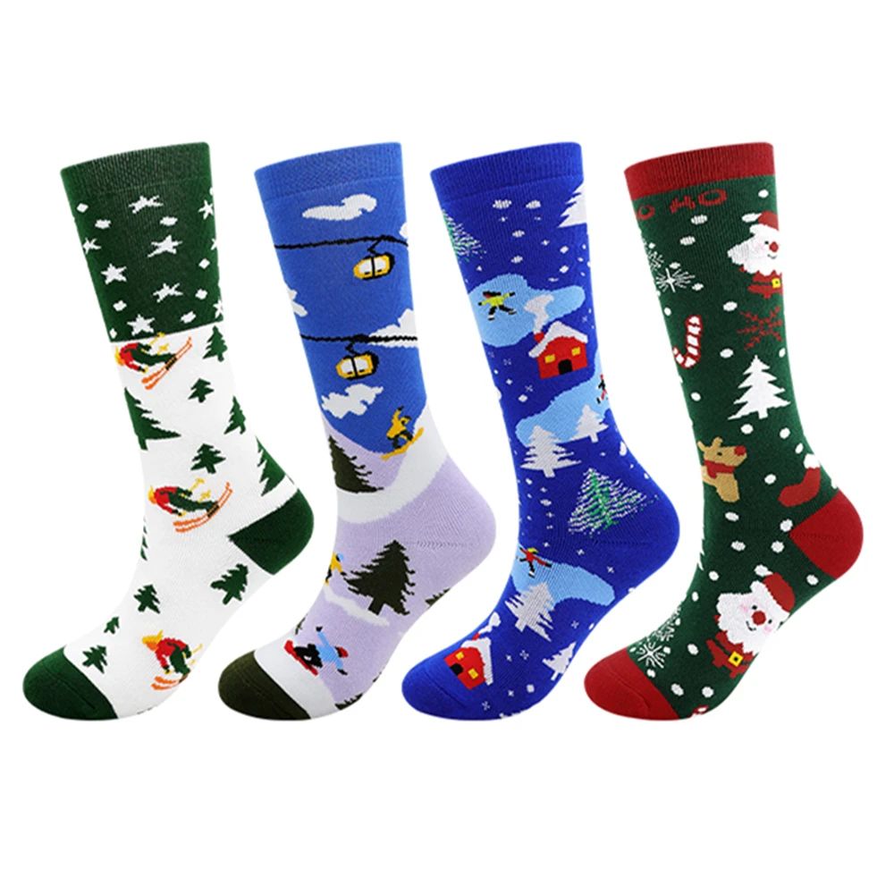 

Молодежные детские зимние теплые лыжные носки для мальчиков и девочек, утепленные хлопковые носки для катания на сноуборде, катания на коньках, удобные лыжные носки, удобные чулки