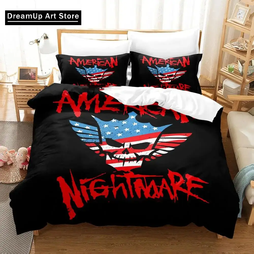 3D Print Cody Rhodes American Nightmare Bedding Set Boys Girls Twin Queen Size Duvet Cover Pillowcase Bed Kids Adult