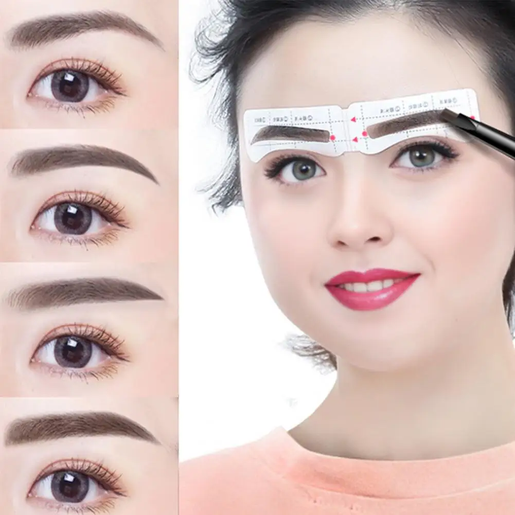 Reusable Eyebrow Stencil Disposable Eyebrow Stencil Stickers Brow Shaper Drawing Guide Tools Diy Eyebrow Shaping for Women