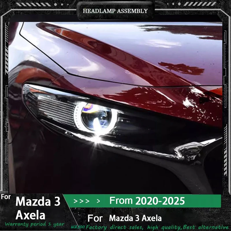 

Car For Mazda 3 Axela Headlight 2020-2024 Upgrade Modified to New DRL Dynamic Turn Signal LED Headlight Auto Accessories