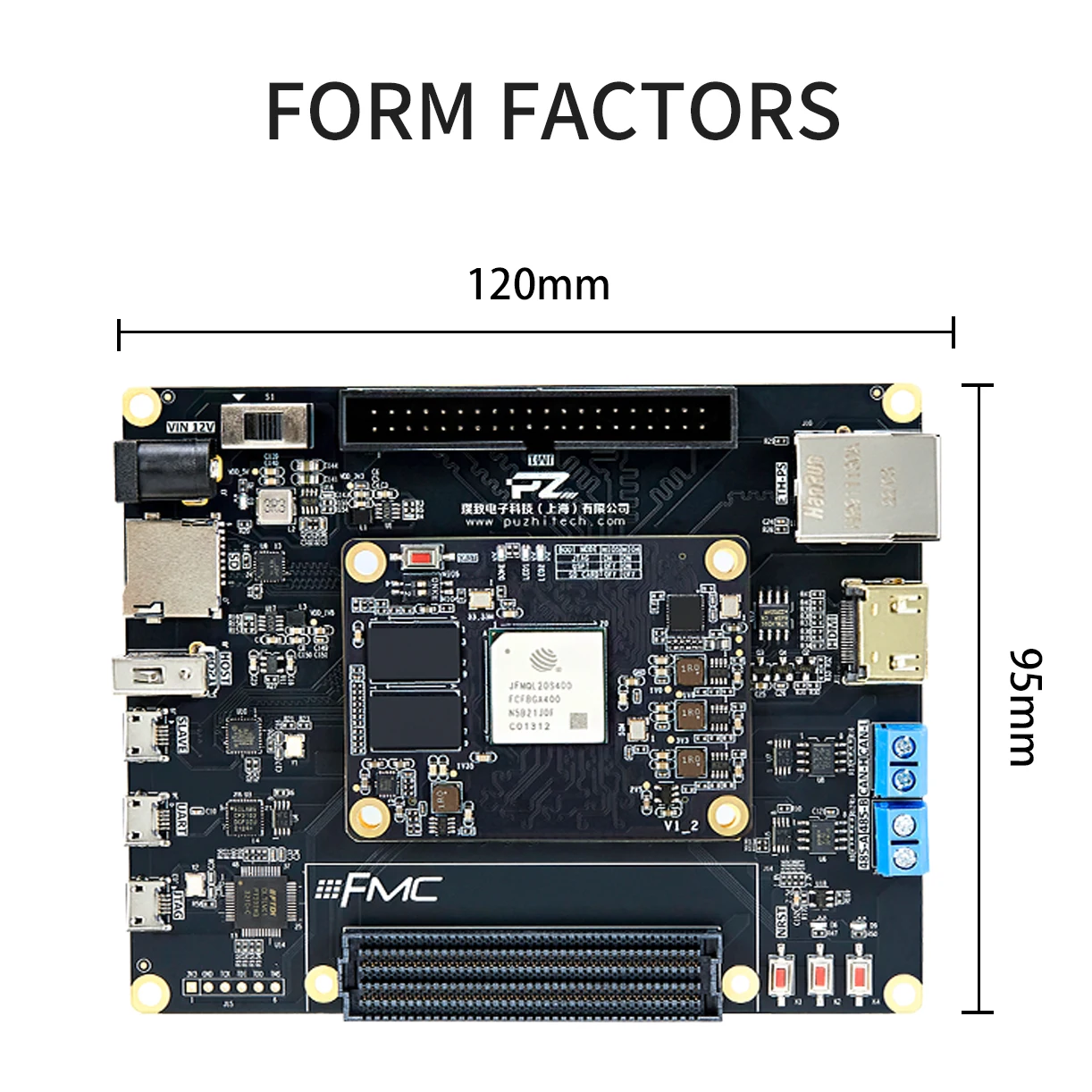 PZ7020SF-FL Kit Experimental, Xilinx Zynq-7000 SoC XC7Z020F FUDAN Micro FPGA Development Board