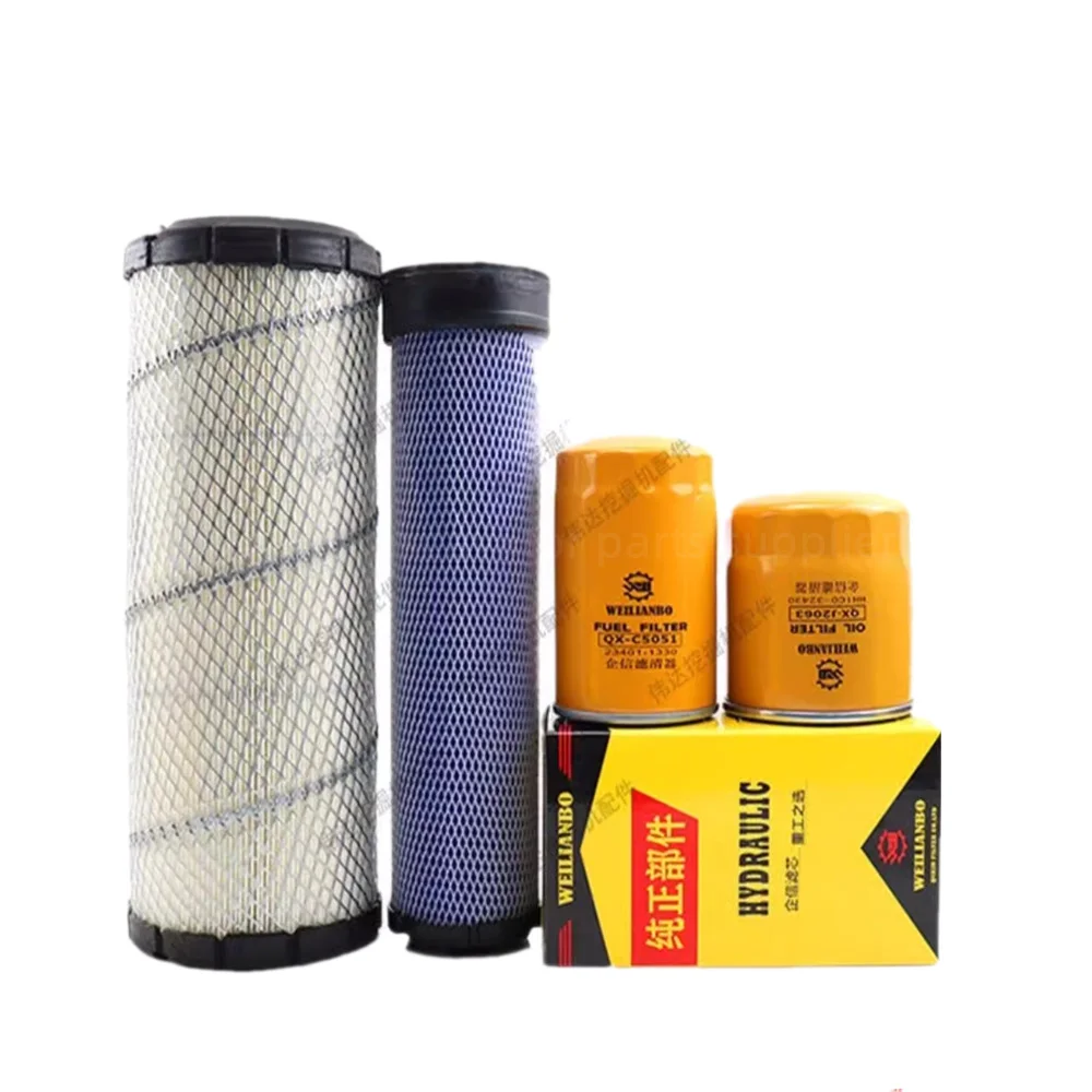 Excavator Parts For Shantui SD60-9 75-9A Diesel Filter Oil Air Filter Oil And Water Cup Filter