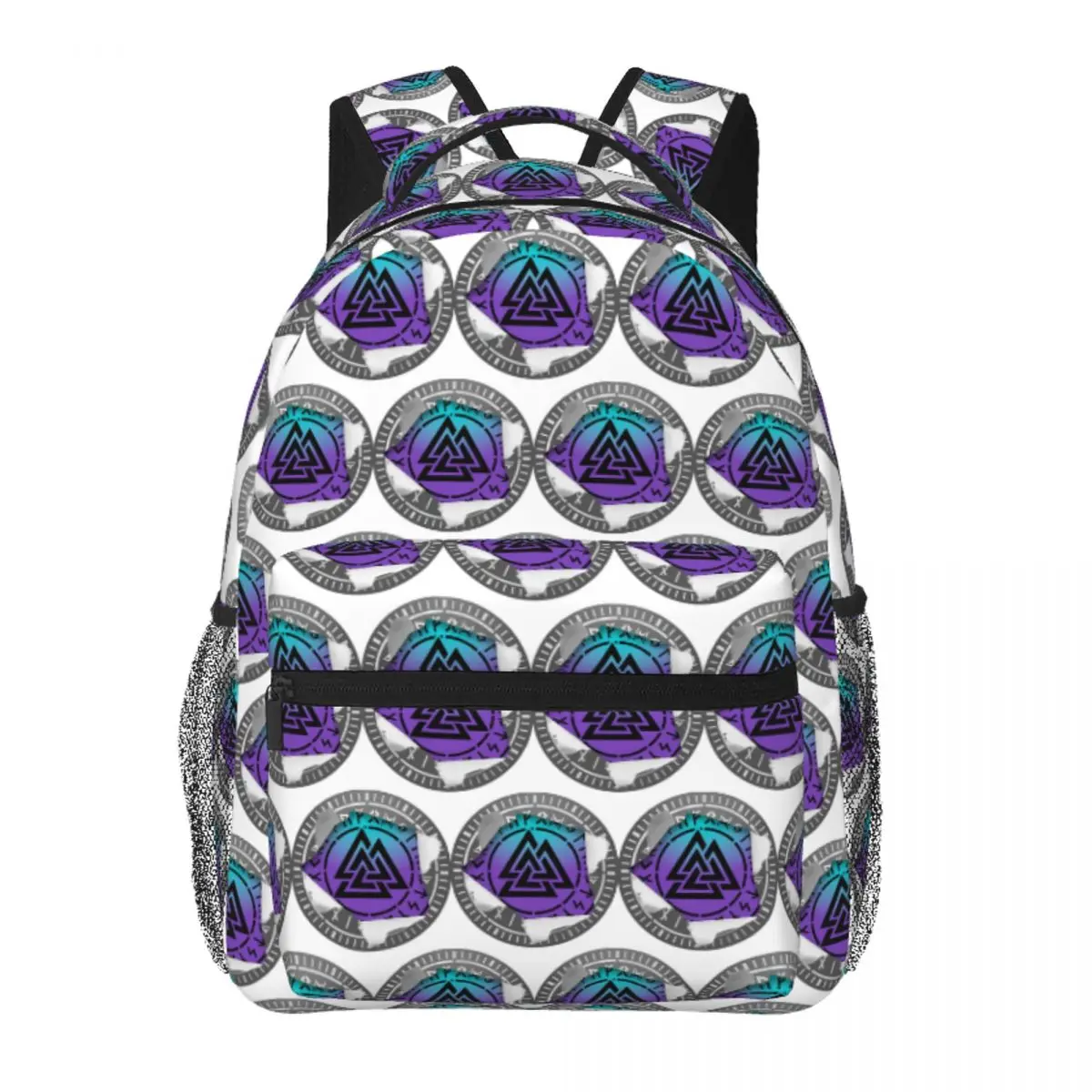 

Viking Shield Backpack Student Boys Girls BookBag Kids School Bag Computer Shoulder Bags for Men Women