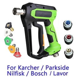 Pistolet à eau haute pression pour nettoyeurs électriques professionnels, Karcher, Bosch, Lavor, 4000psi, M22, G1, 4