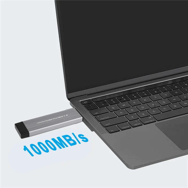 AEF7-M.2 NVME Pcie SSD caja con USB C 3,1 Gen 2 USB3.0 a M.2 M Key HDD caja para 2230 2242 2260 2280