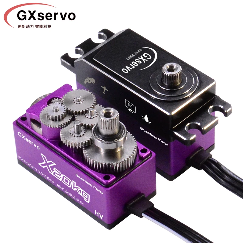Low Profile Coreless 16KG 20KG 25KG 15KG Bürstenloser Motor Servo Schnelle Geschwindigkeit 0,045 Sek. Metallgetriebe Wasserdicht für Drift Car Crawler