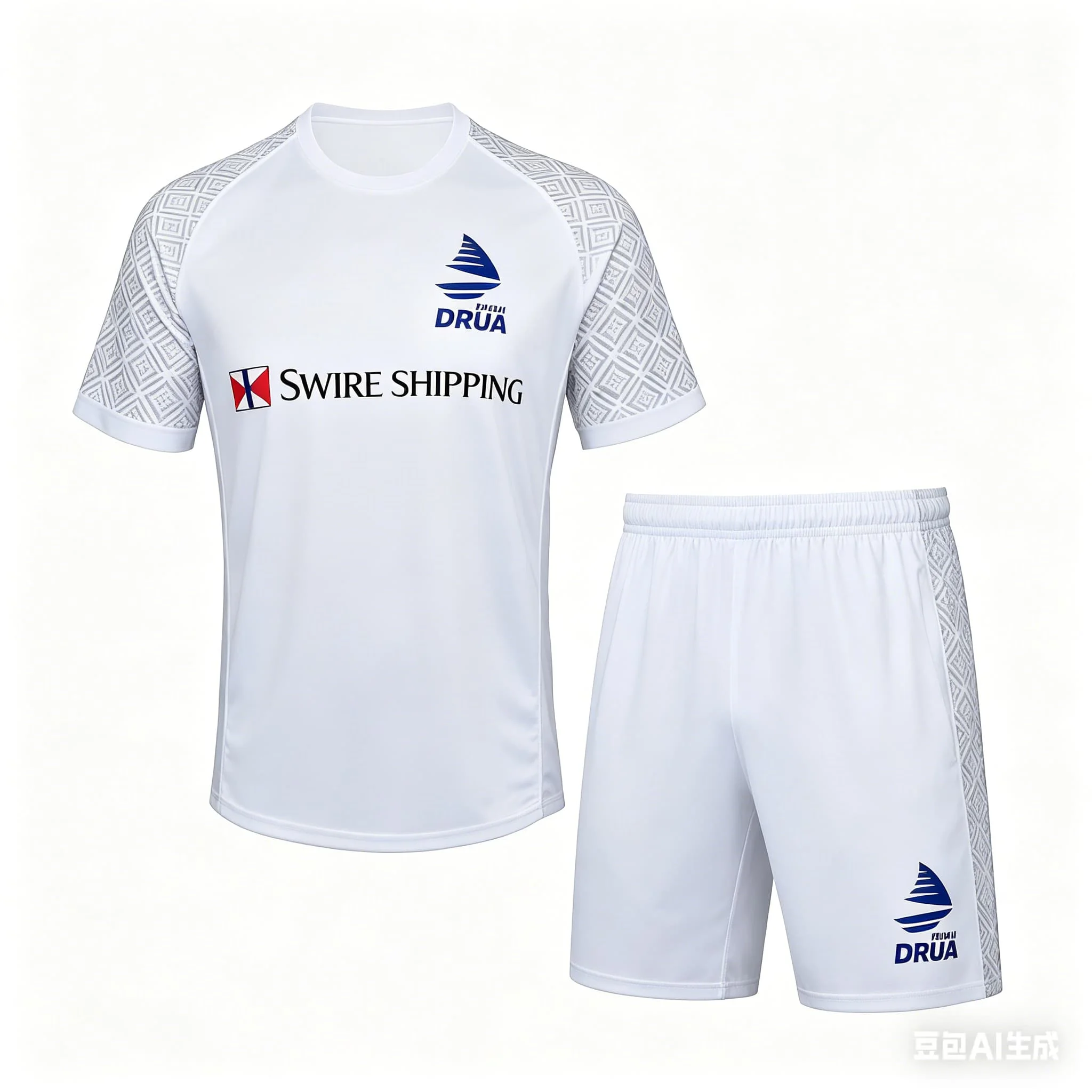 2026 Men's Fiji Drua Rugby Singles Jersey T-Shirt Set Adult Training Uniform Short-Sleeved Men's Quick Drying Sports T-Shirt Set