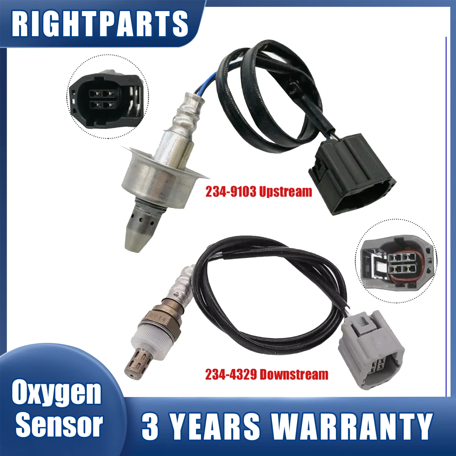 Upstream+Downstream Lambda Oxygen Sensor ZYE9-18-8G1 LF67-18-861A For Mazda 2 1.5L L4 2011 2012 2013 2014 234-9103 234-4329