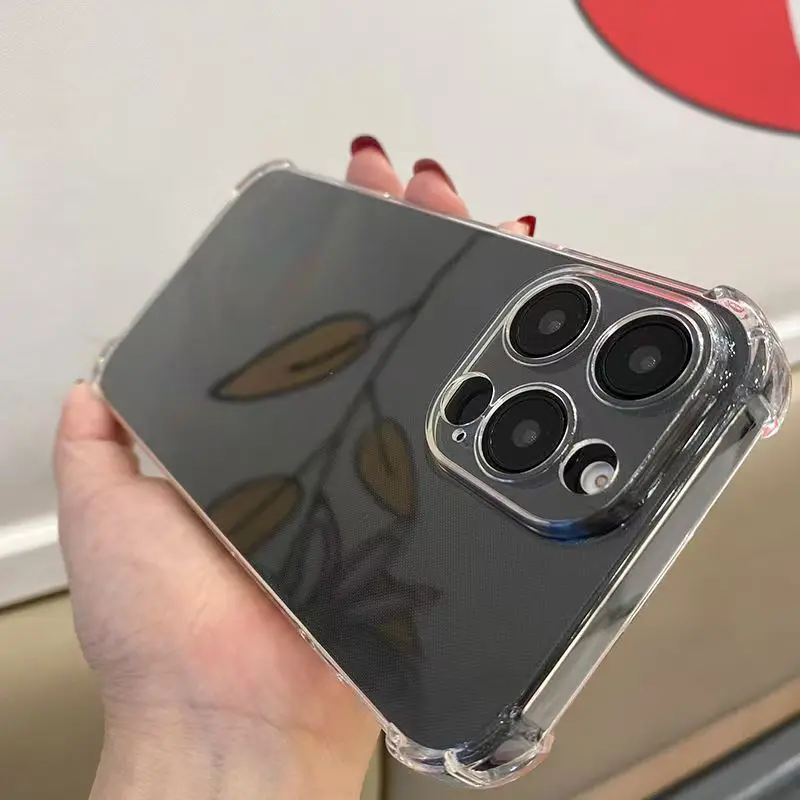 Fallschutz Airbag Soft Case für iPhone 16 Plus 16 Pro Max Fundas stoßfeste klare Rückseite Hüllen – Detail 5