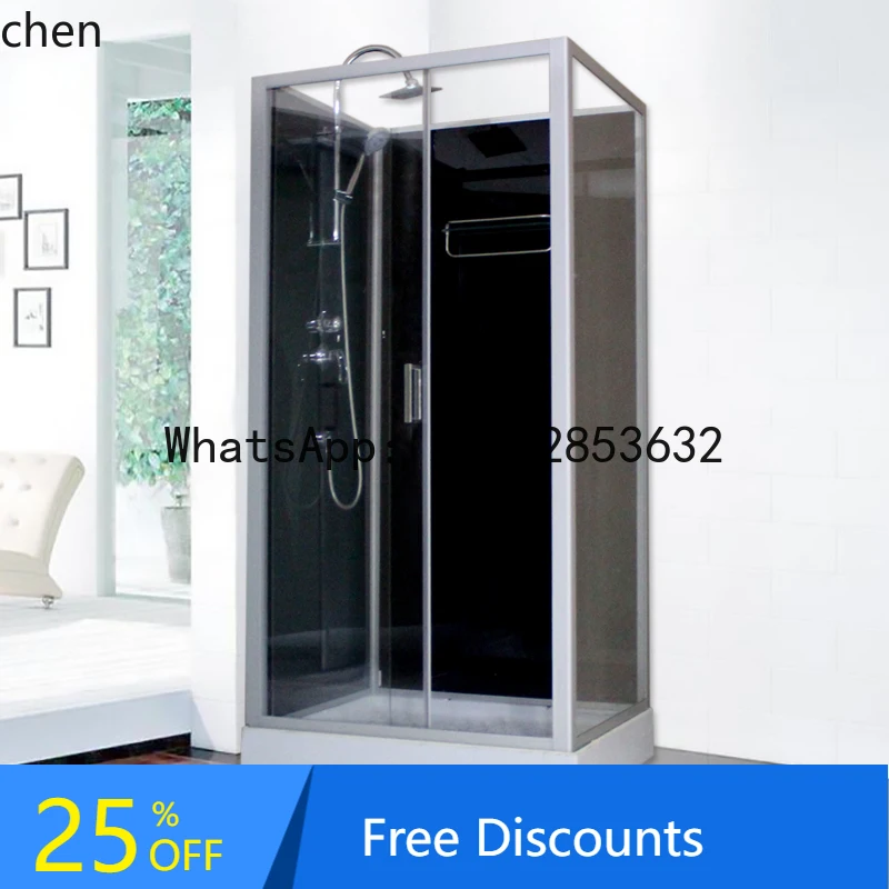 

rectangular shower room integrated bathroom integrated household tempered glass partition small apartment bath room bathroom