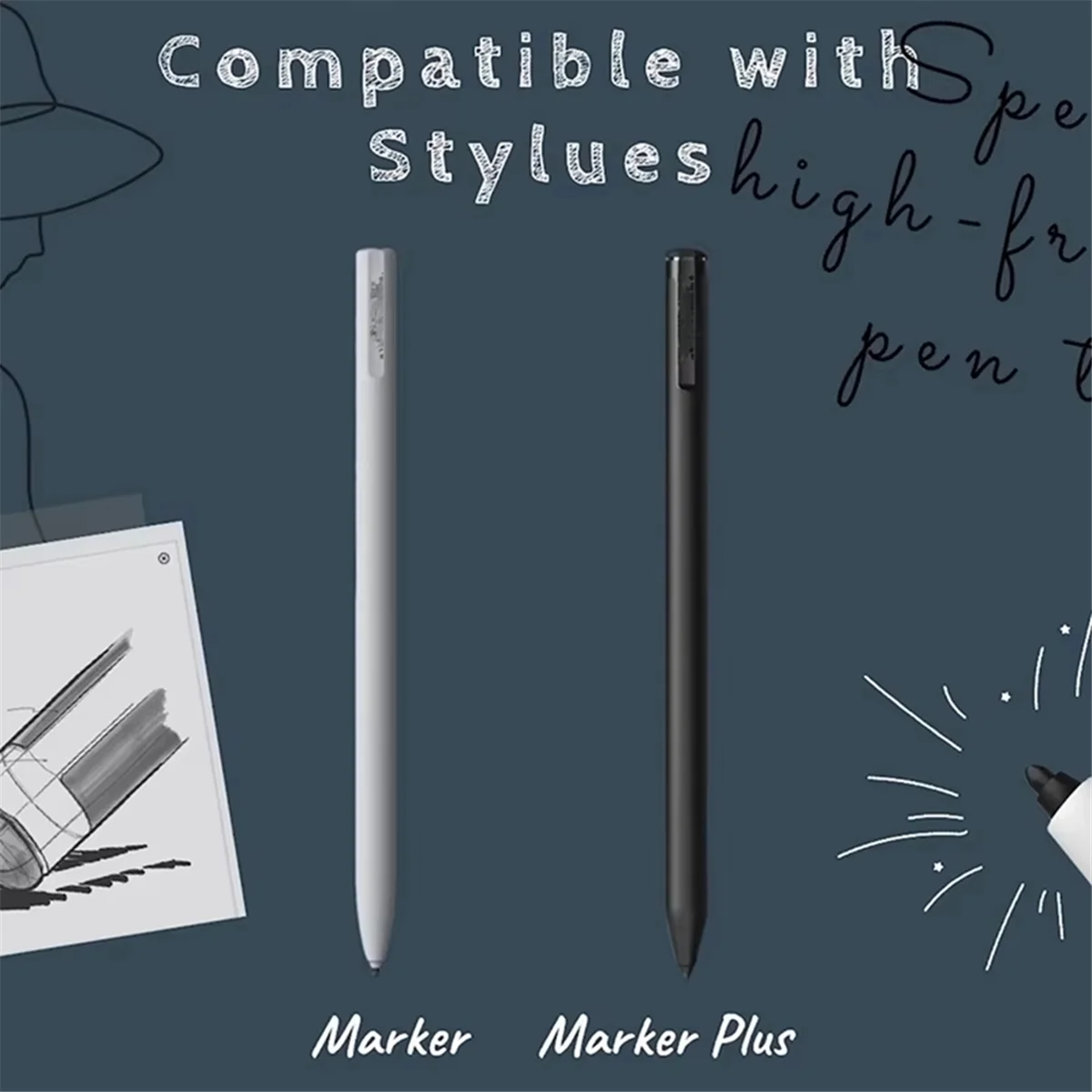 (ABGQ) 20 pointes de rechange pour stylet Remarkable 1/2, compatibles avec Boox Pen2/Pen Plus, pointes souples avec outil de pose