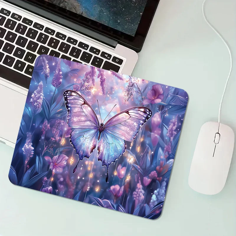 

Semi-transparent butterfly-designed mousepad with anti-slip rubber is a small PC game accessory suitable for offices and gamers
