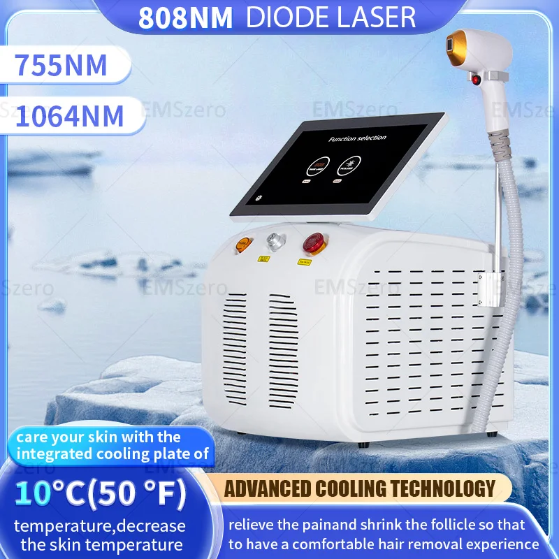 

Professional Diode Laser Body Hair Removal Machine 2024 Permanent Portable Alexandrite 808 755 1064 3 waves Epilator CE Woma