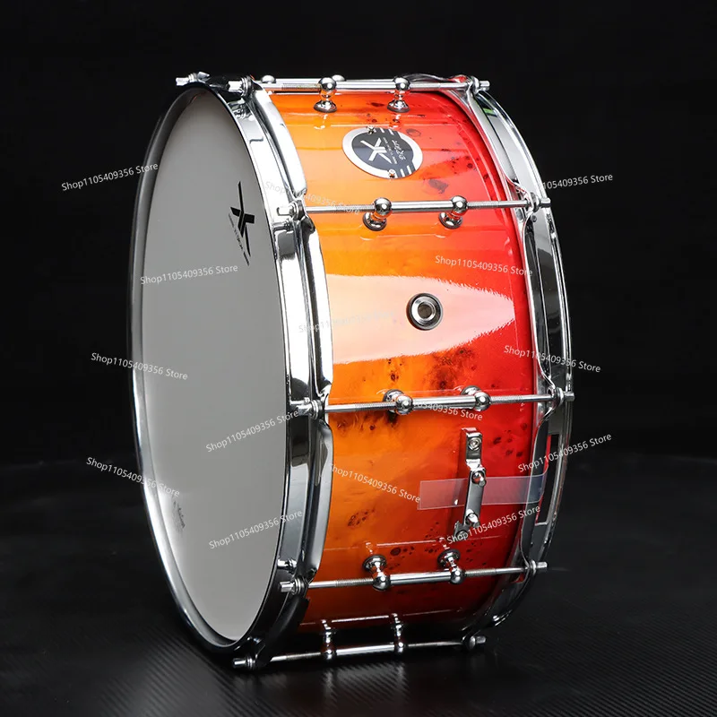 14-Inch Jazz Drum Kit, and Snare Performance Level, Professional Practice Test Drum Percussion Instrument
