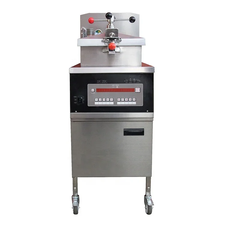 Commercial Touch Screen Chicken Pressure Fryer With Oil Pump Filter System