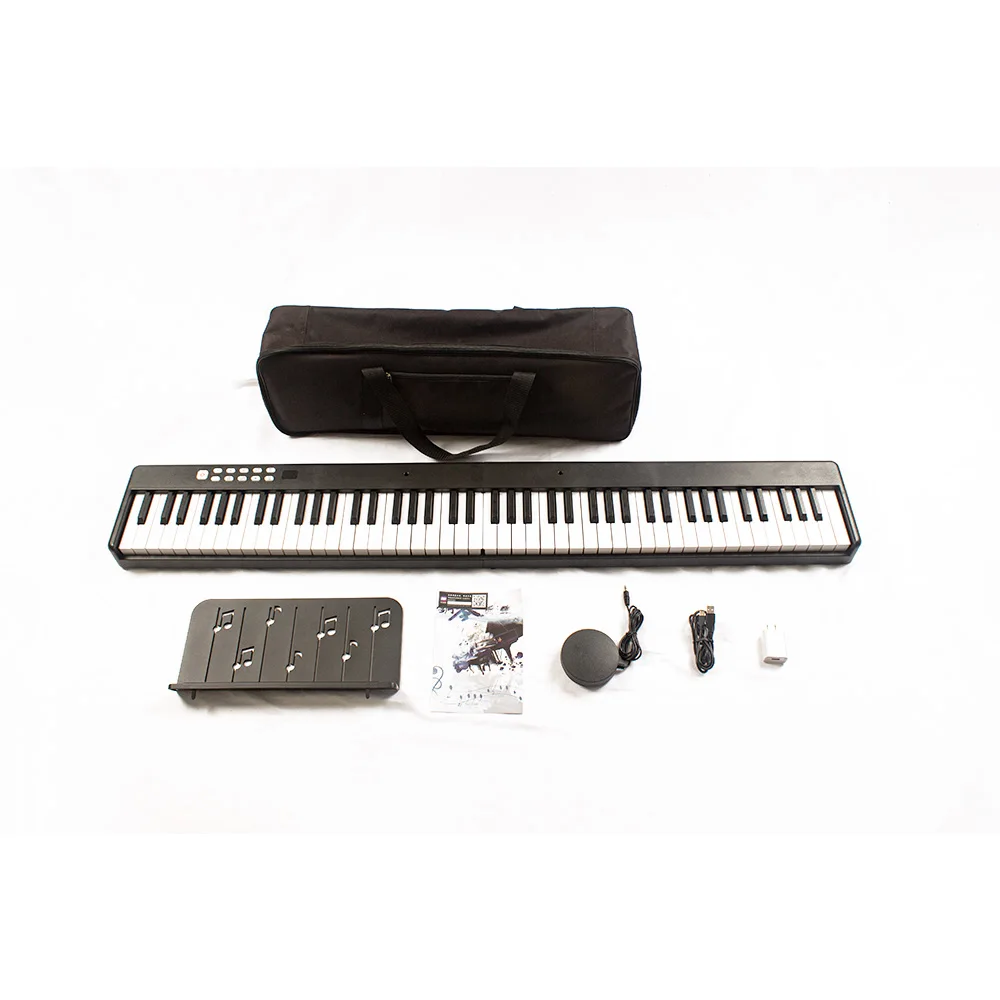 Professionnel Electronic Foldable Piano 88 Keys Rechargeable Music Digital Organ Piano Portable Musical Keyboard Instruments