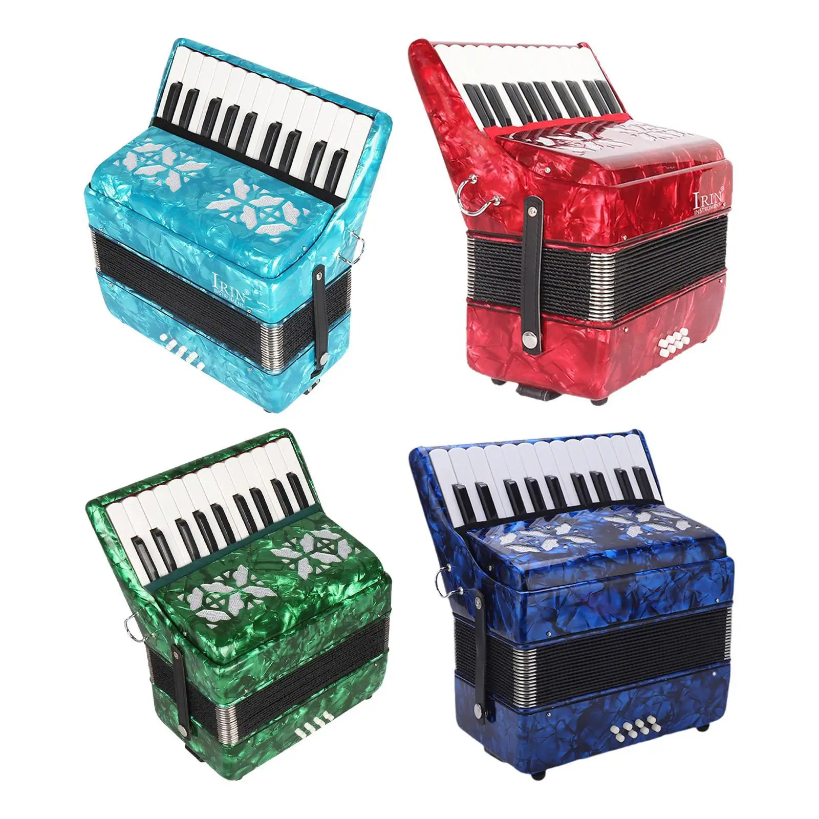 22 Keys Accordion Educational Musical Instrument for Adults Kids Music Lover