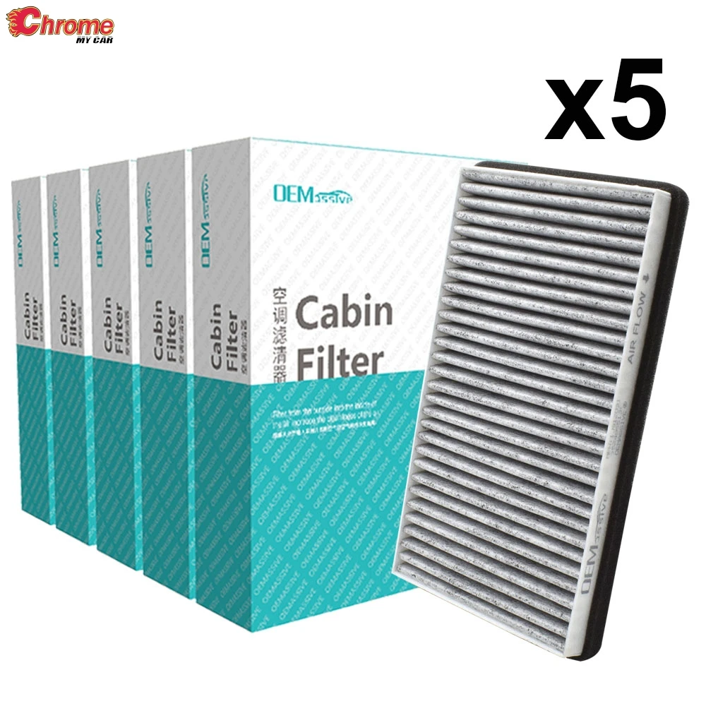 5x Cabin Air Filter 52485513 For Chevrolet Avalanche Silverado Suburban Tahoe GMC Denali Savana Sierra Yukon 1999 2000 2001 2002