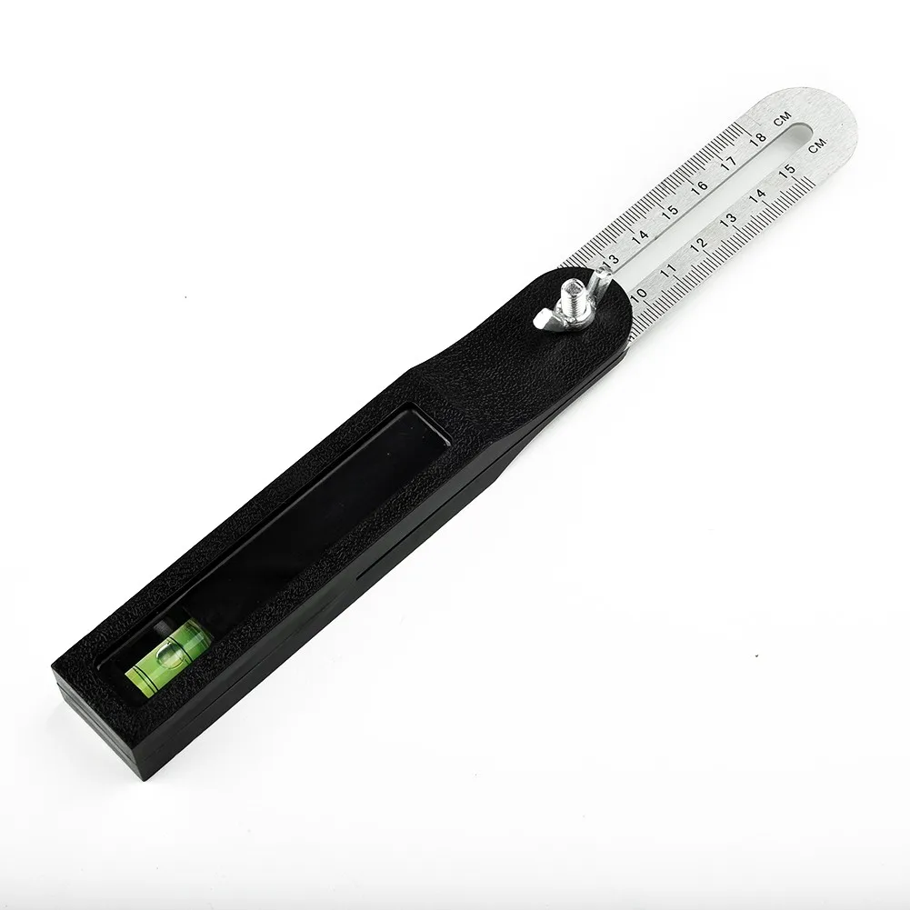 Sliding Bevel Square Gauge Protractor Angle Ruler Tool with Sturdy Steel Blade and Ergonomic Handle 360 Degree Adjustable