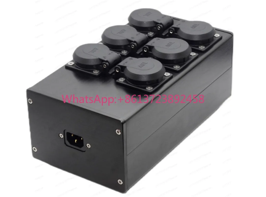 6 aluminum alloy power plug, audio power strip power distributor