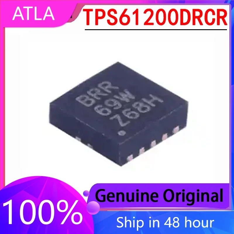 

2PCS New TPS61200DRCR Screen Printed BRR Packaging DFN-10 Power Management Switch Regulator Chip