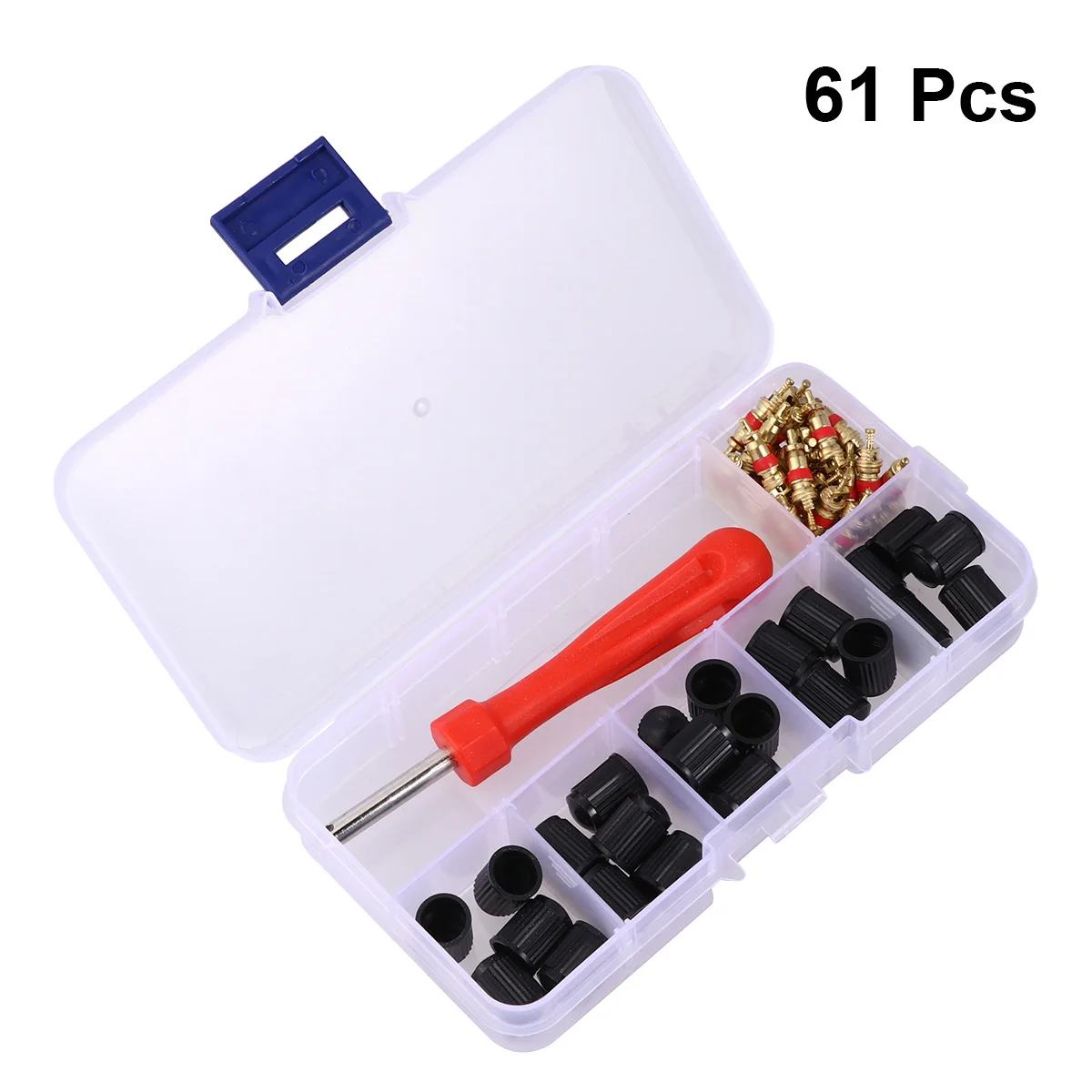 

61Pcs Car Repair Tool Set Core Removal Wrench Quick Installation for Vehicles Bikes Motorcycles Core Wrench Car Repair Tool