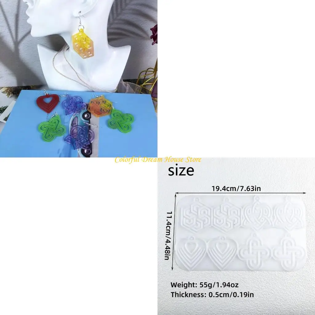 

Серьговая плесень с серьгими с кельтом для уникальных ювелирных изделий изготовления силиконовых материалов для легкого и четких