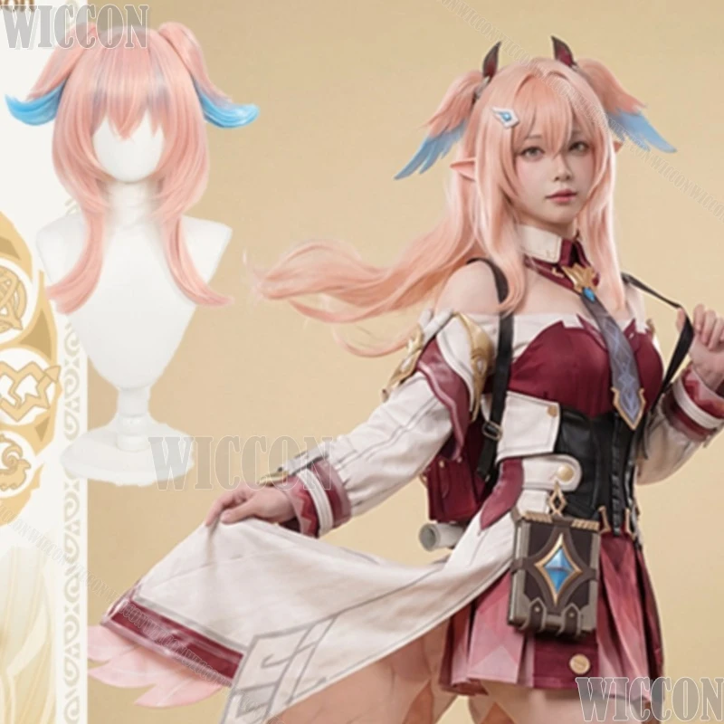 

Костюм для косплея Линии из Genshin Impact, парик, наряд для женщин, аниме-игра, Хэллоуин, полный комплект, обувь для ролевых игр, Навидад, фестиваль, Комик-Кон