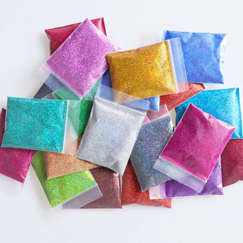 10G Resin Pigment Chameleons Shiny DIY Jewelry Earrings Crafts Holographic Colorful Glitter Powder Silicone Mold For Epoxy Resin