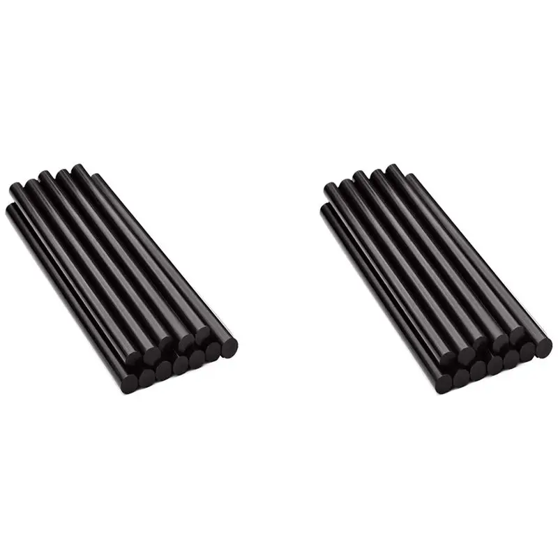 B03C-30Pcs Hot Glue Sticks, 270 X11mm Black Hot Melt Glue Sticks For Car Body Dent Repair Remover Crafts DIY Projects