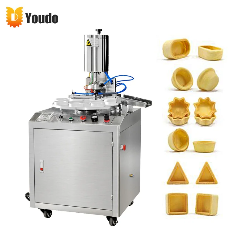 Automatic Commercial Snack Egg Tartlet Shell Maker Machine Egg Tart Making Machine of Forming Pineapple Custard Tart