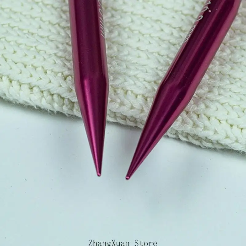 18 Paar Rundstricknadeln mit Aluminium-Finish, 3 x – Detail 7