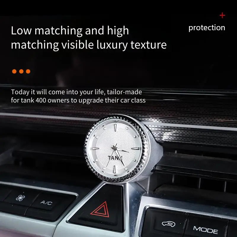 

Подходит для приборных часов танка 400, часы для выпуска воздуха, неразрушающей установки, модификации переднего воздуховыпускного отверстия.