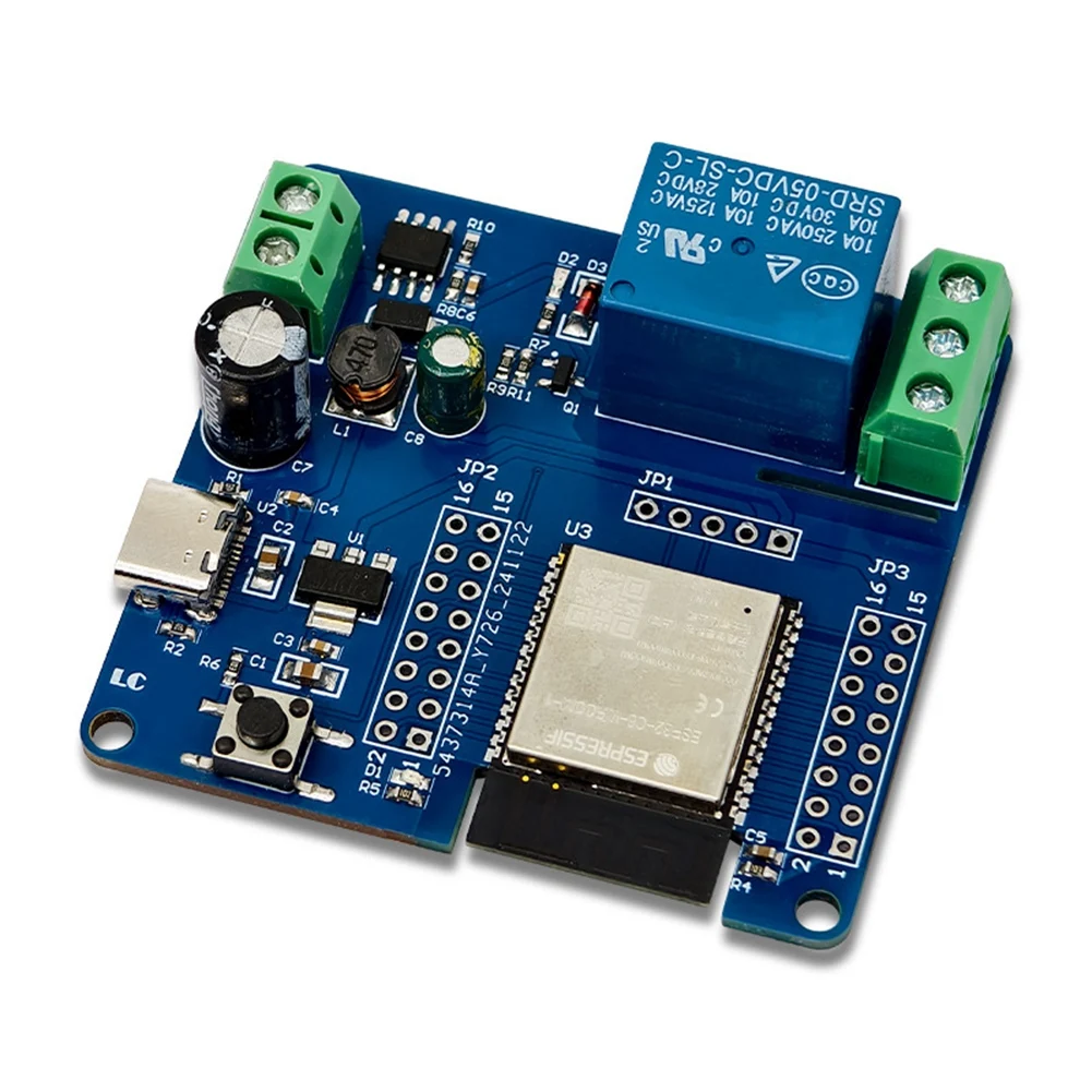 N18R ESP32-C6 Módulo de relé único DC5-60V Suporte Matter WiFi6 Bluetooth 5.3 Zigbee3.0 Thread1.3 para dispositivos domésticos inteligentes